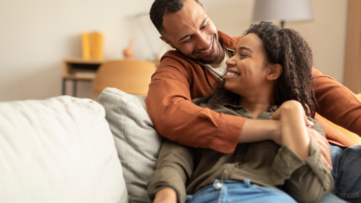 Responding to partner bids by spending quality time talking on the couch and sharing physical touch