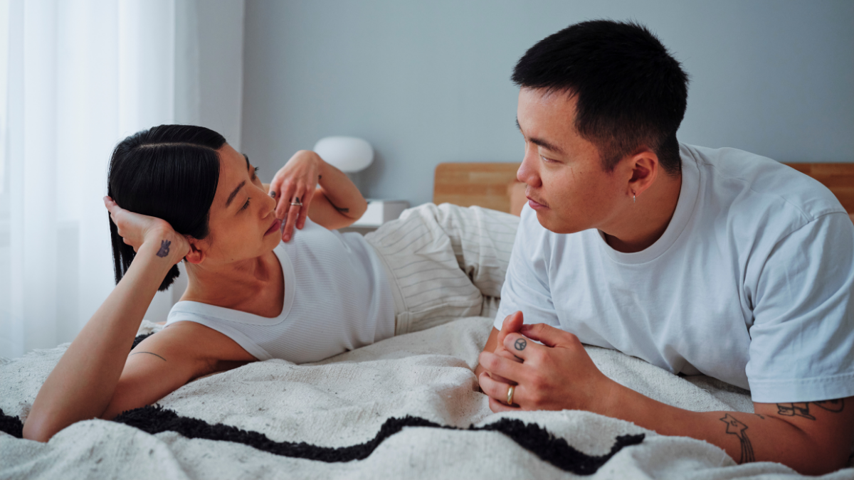 Healthy Conflict in Your Relationship being worked through by couple talking through issues