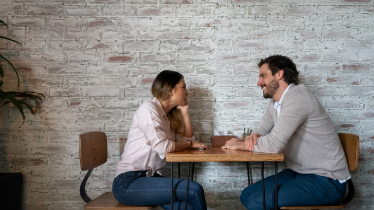 Couple on date practices how to use your intuition in dating
