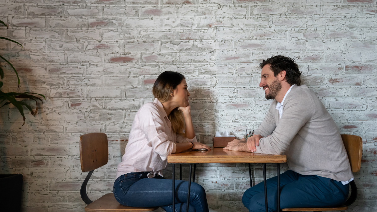 Couple on date practices how to use your intuition in dating