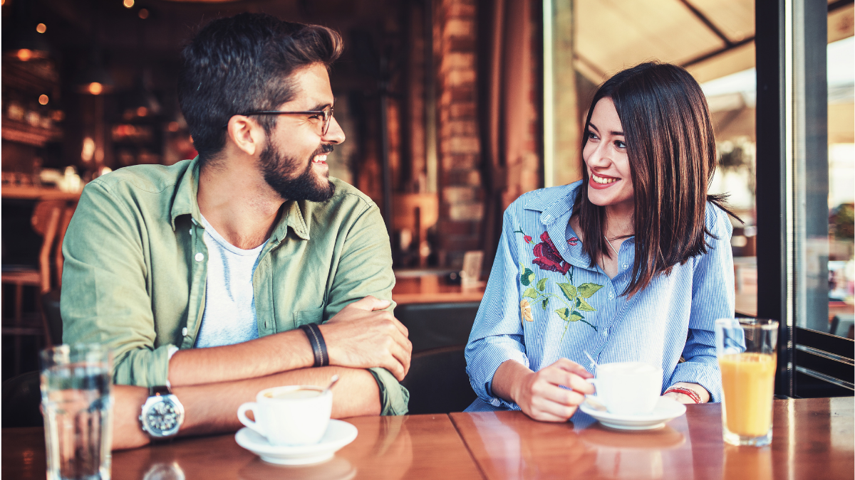 Is It a Date? Couple sits at bar and gets to know each other